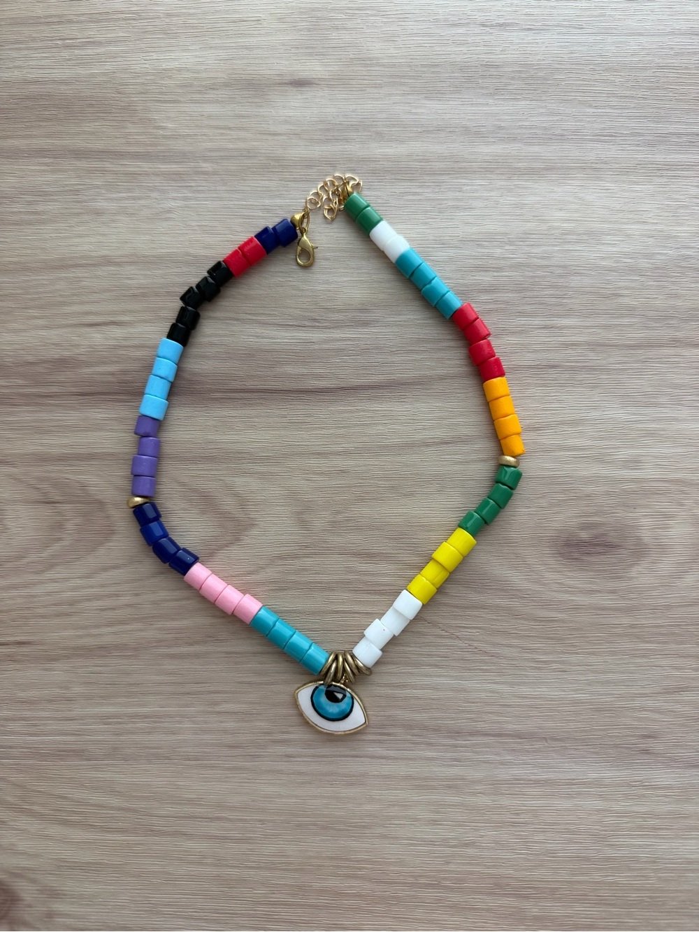 Colorful Evil Eye Beaded Necklace